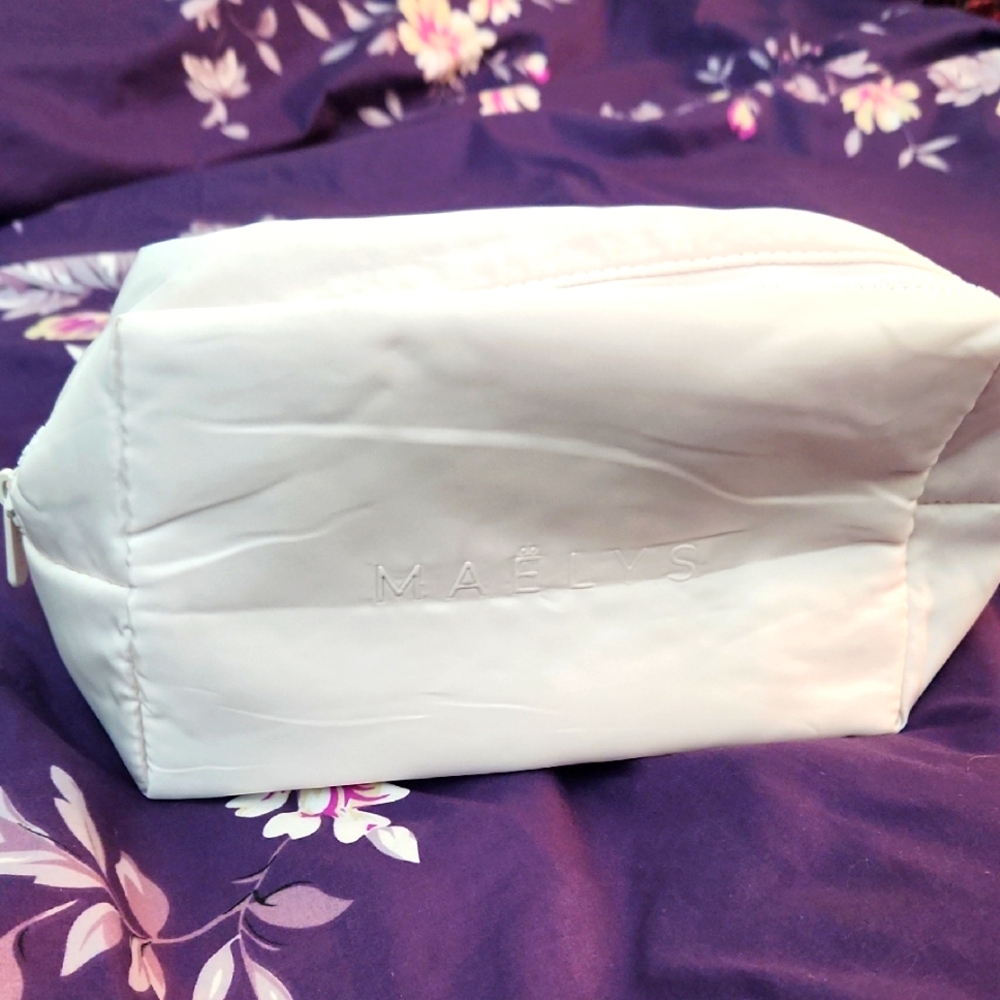 NWT White Cosmetic Bag